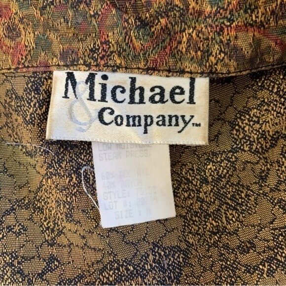 Michael & Company Medium Brown Vintage Blazer Retro Academia Classic Outerwear - Picture 4 of 5